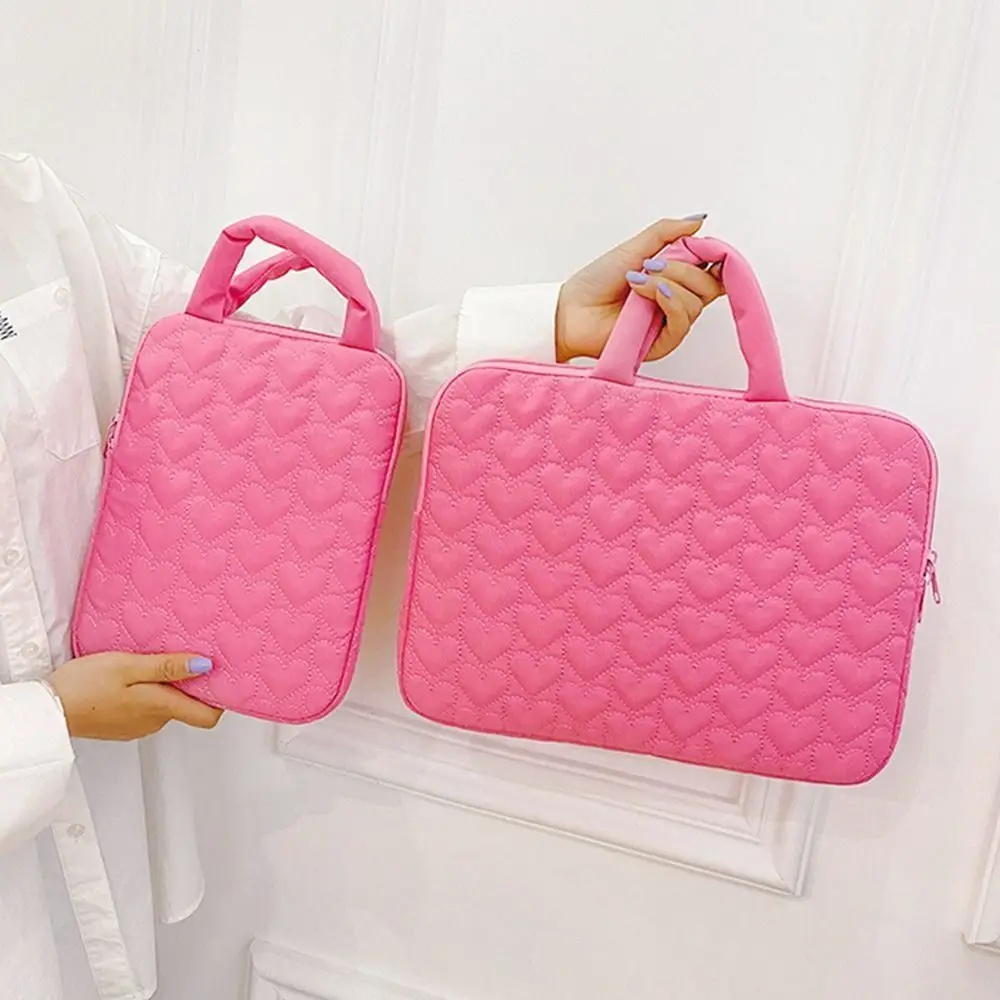 Loving Tablet Bag Large Capacity Shockproof Notebook Computer Case Waterproof Plush Lining Laptop Handbag for 11/13inch Office