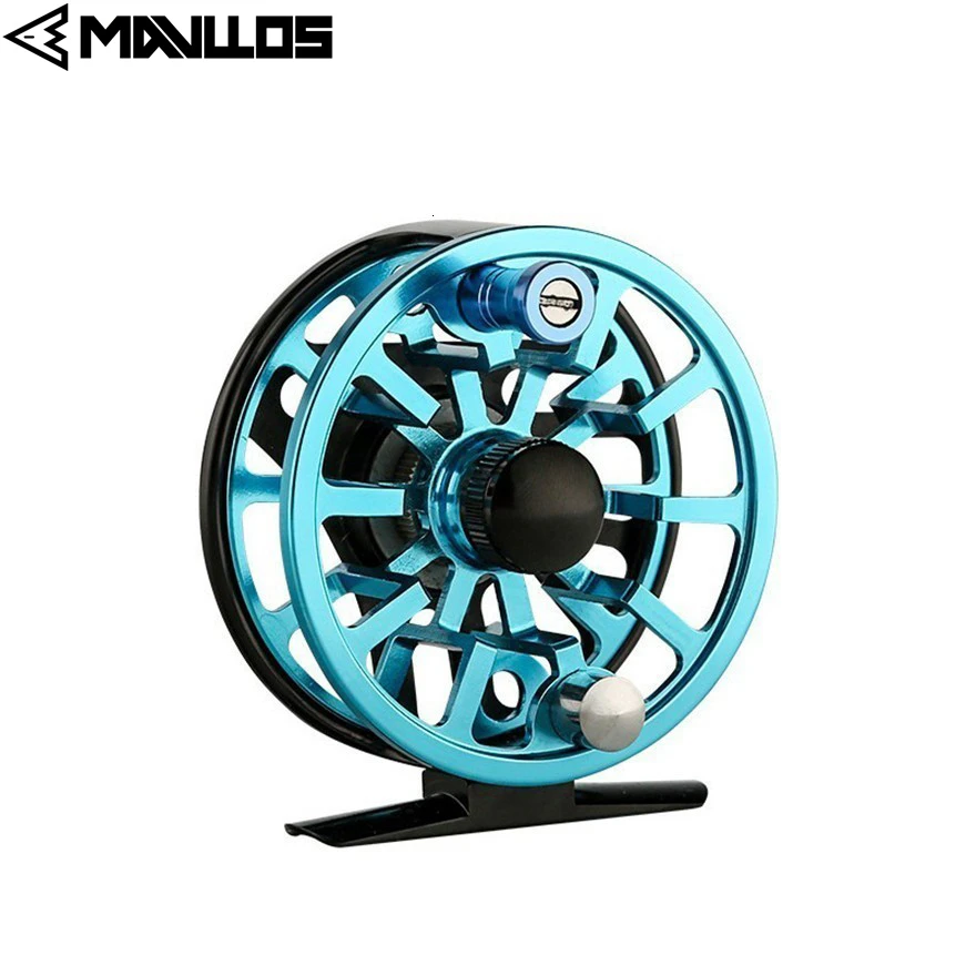 Mavllos 3/4 5/6 7/8WT Fly Fishing Reel 3 Stainless Steel Bearings CNC  Machine Frame Ultralight Aluminum Ice Fly Reel