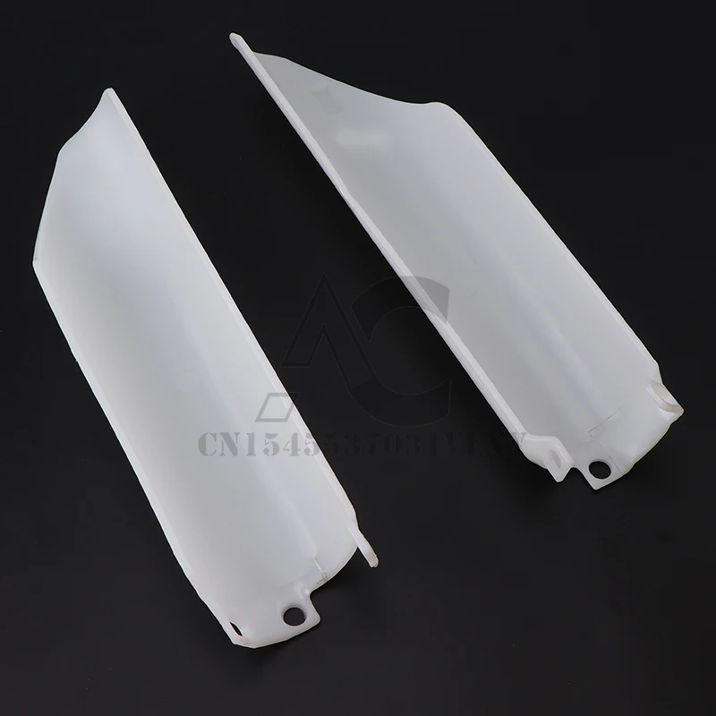 White Black Plastic Fork Guard Front Shock Absorbe Cover Protector For Honda CR125 CR250 CR500 CRF250 CRF450 CRF 250 450 R X RX