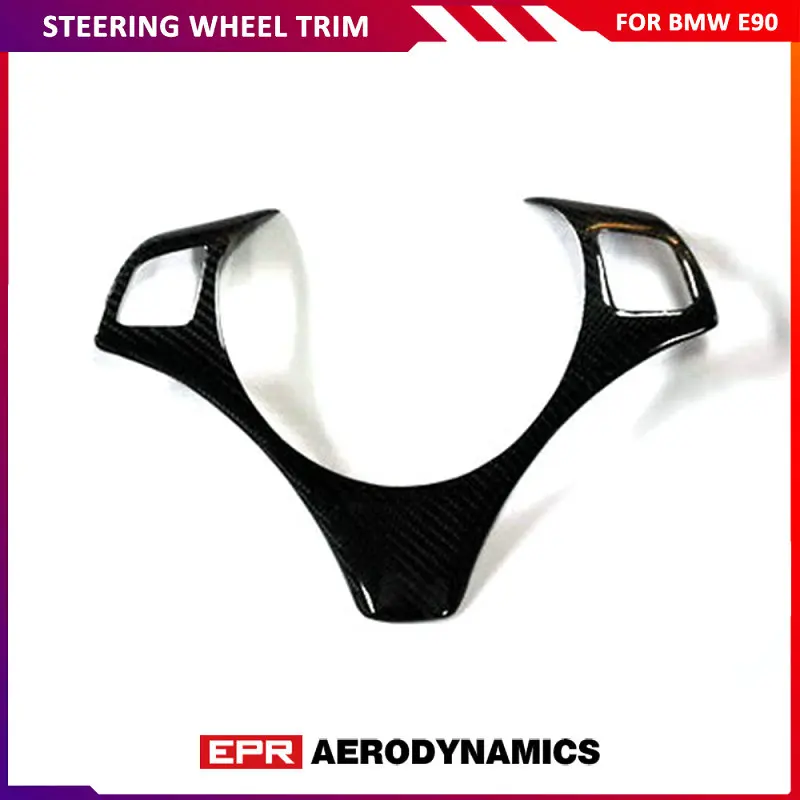 

Автомобильные аксессуары для BMW E90, углеродное волокно, руль, отделка, глянцевая отделка, внутренняя крышка, набор, волокно, интерьер, дрейф, комплект