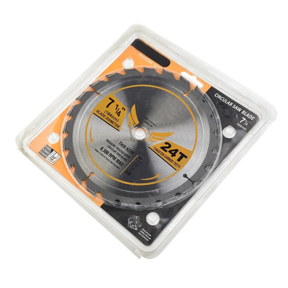 Circular Saw Blade Cutter Parts Framing Carbide Thin Kerf 7-1/4-Inch 24T For Woodworking Cutting Tool Accessories