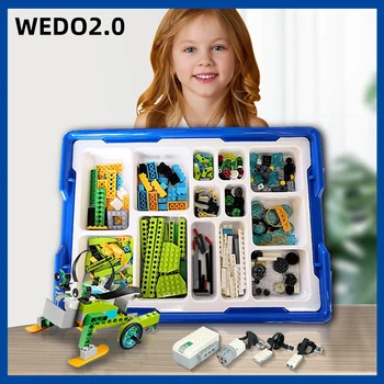NEW Technical Parts Wedo  Battery Robotics Construction Set Building Blocks Compatible Wedo 2.0 Educational DIY 1