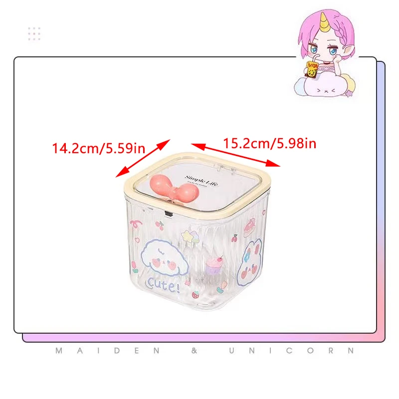 투명 액세서리 정리함 다용도 수납함 머리끈 보석류 욕실 데스크탑 수납 정리함