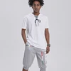 Mens Summer Shorts Elastic Drawstring Waist Lightweight Breathable Quick-Dry Sports Cropped Pants for Basketball Fitness Running 6