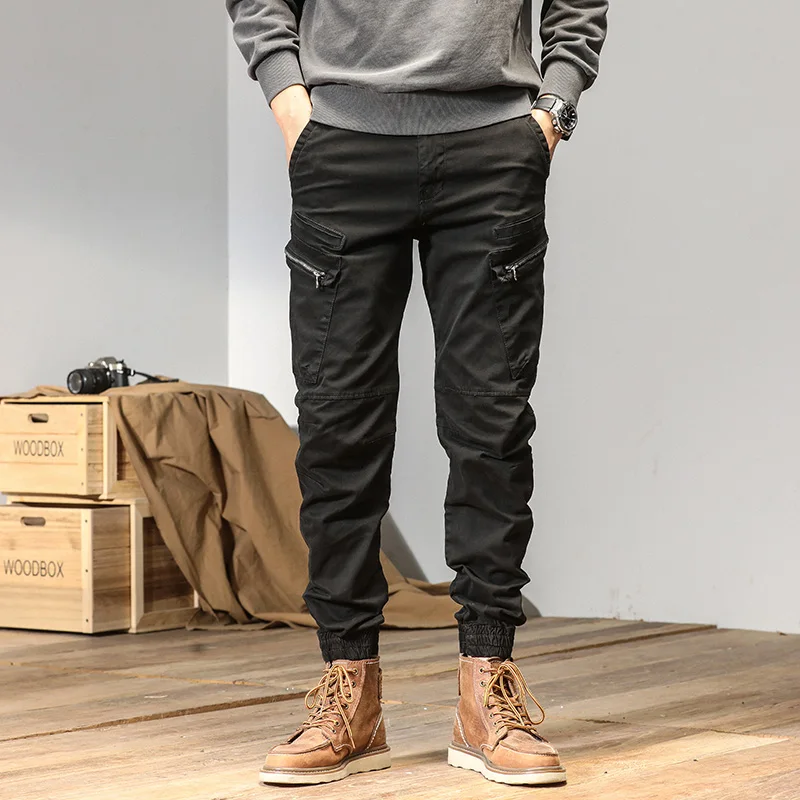 Joggers Cargo Pants Men Casual Hiphop Multi-Pocket Male Trousers Sweatpants Streetwear Techwear Tactical Track Khaki Pants cargo pants military cargo pants casual sweatpants men casual pants