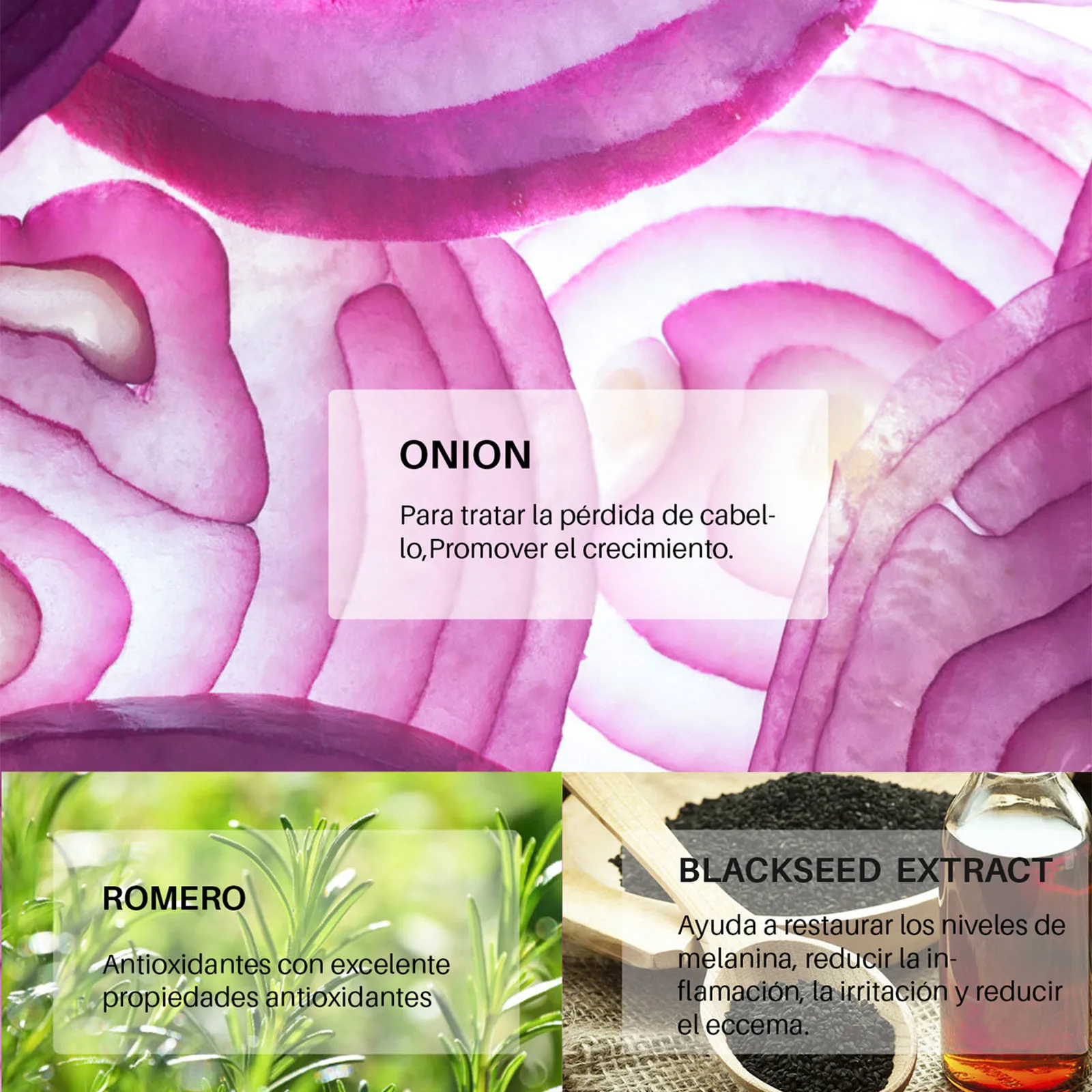 Onion & Rosemary Extract Hair Growth Spray 30ml