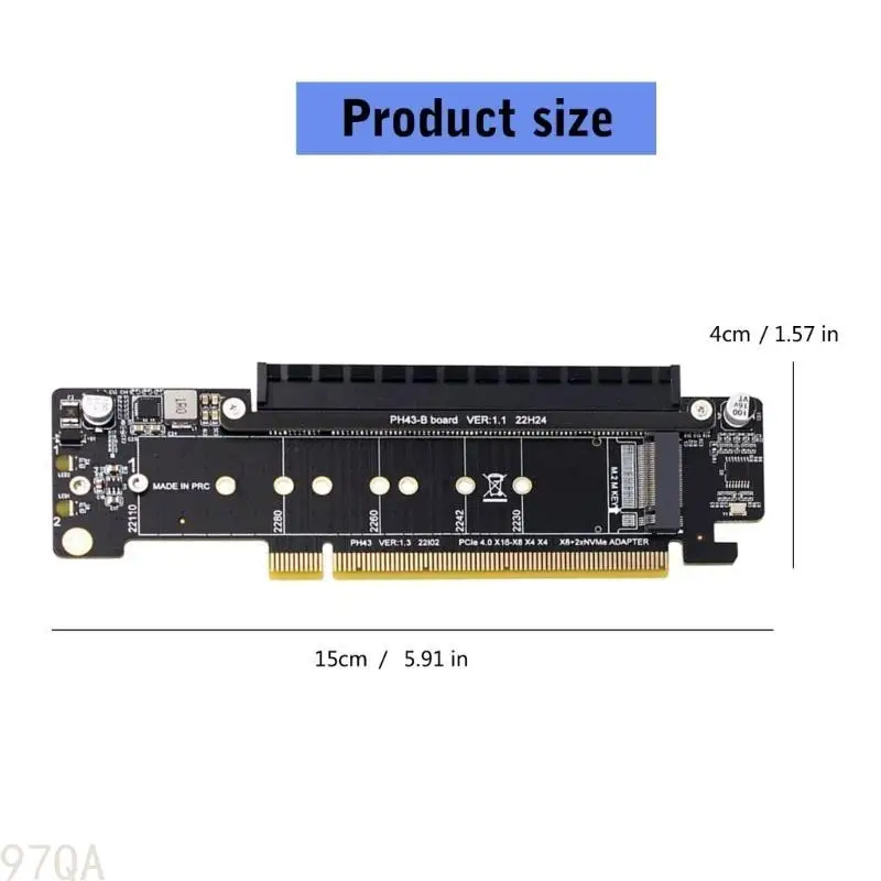 97QA Flexible PCIE4.0 Channel Splitters Card 8+4+4 for Various Needs