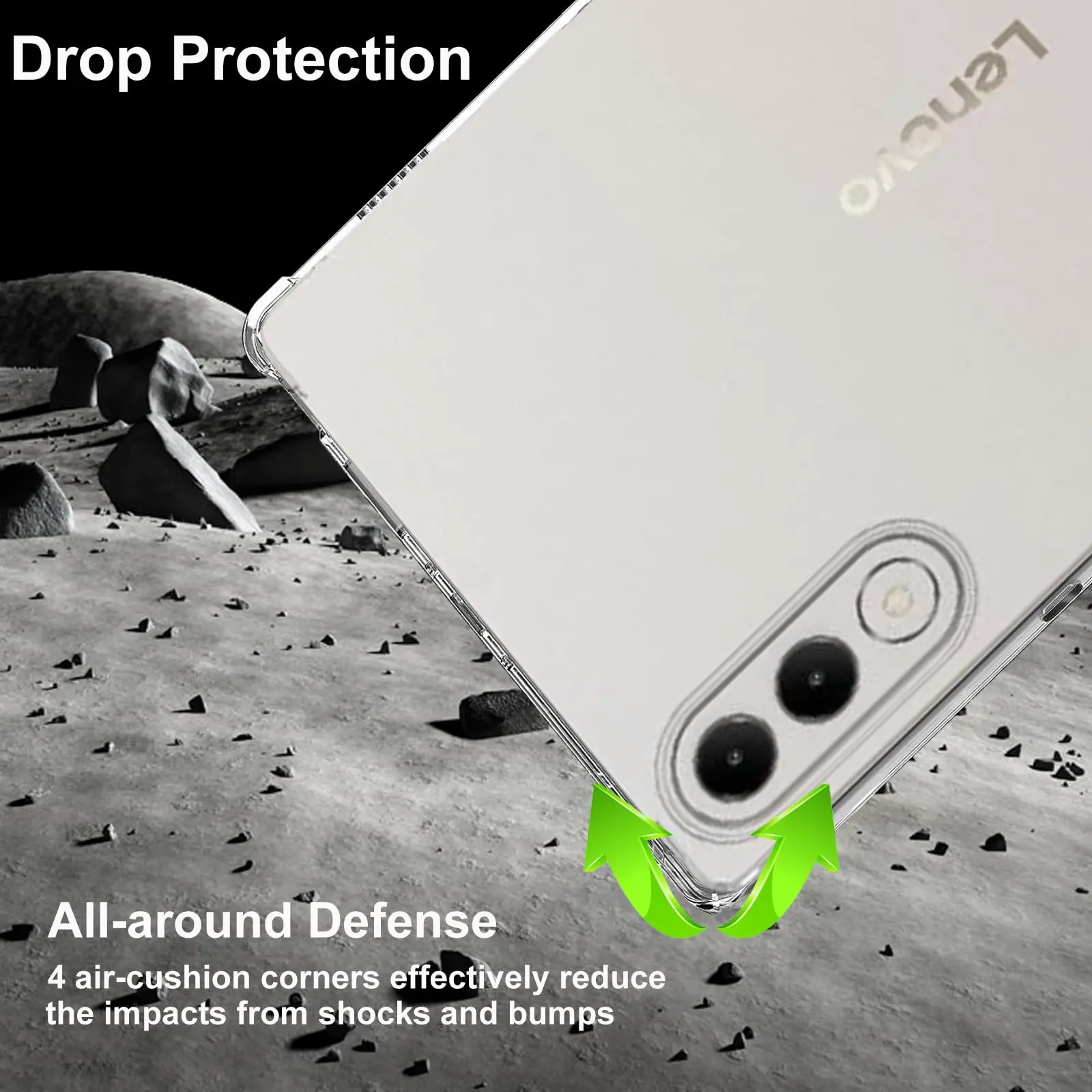 Clear Soft TPU Slim Lightweight Anti-Fall Back Cover Shell