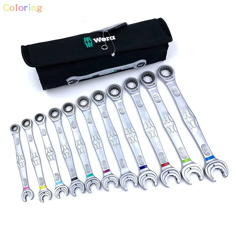 Wera 6000 Joker 4pc Metric Combination Ratcheting Wrenches with Tool Roll  Open Ratchet Dual Purpose Wrench Set 05073290001 - AliExpress