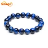 Dark Blue Tiger Eye Bracelet Stone Beads Bangle Gift for Lover Charm Accessories Pulseras Anime Bracelet on Hand Gift Jewelry 4