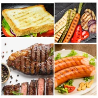 Electric Sandwich maker Large Panini 1400W Cooking Kitchen Appliances Breakfast Waffles Machine Non-stick Iron Pan Sonifer 2