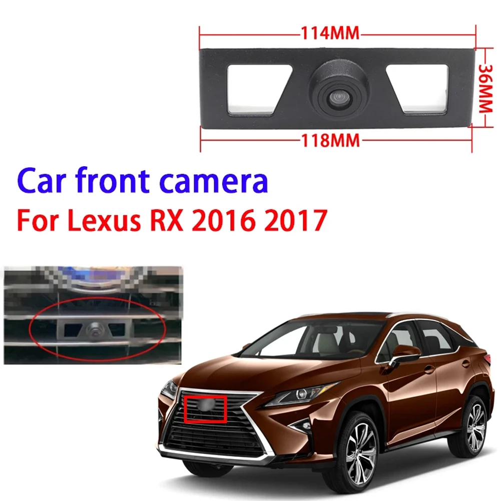 

Waterproof Night Vision high quality CCD Car Front View Logo Parking Camera For Lexus RX 2016 2017 Installed under the car logo
