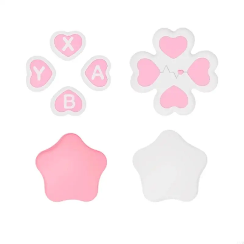 NSW2용 ??실리콘 컨트롤러 버튼 캡 조이스틱 커버 가드 향상된 핸들링