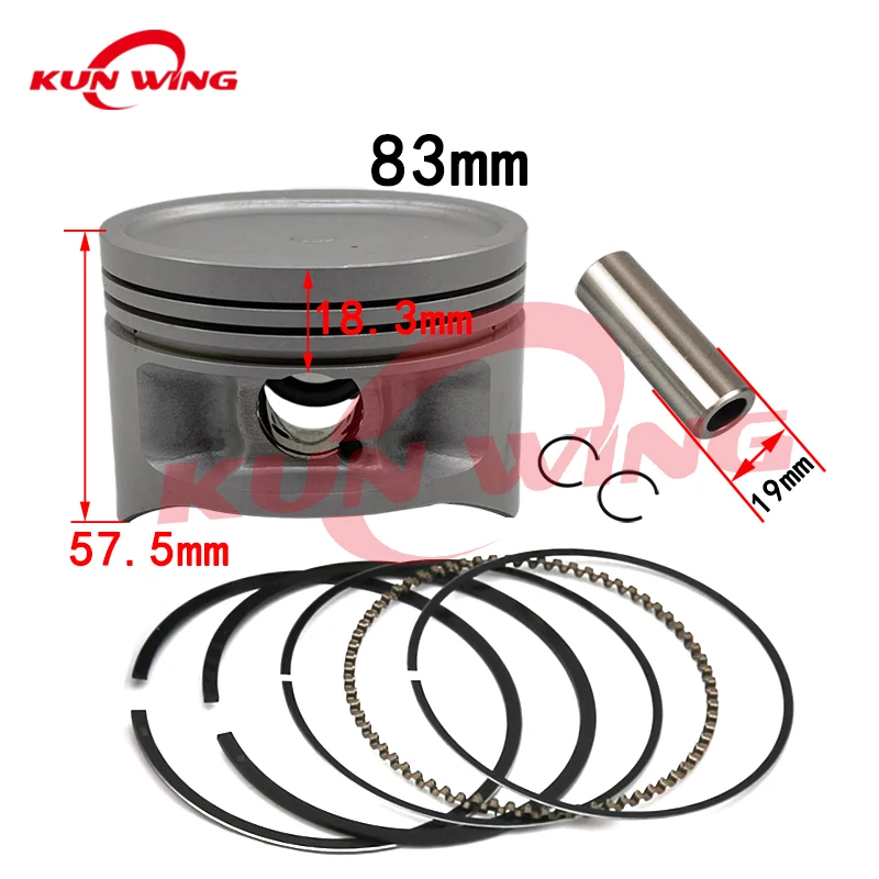 チソンセット Motorcycle Ninja400 Z400 Piston Kit For Kawasaki Ninja 400 Z