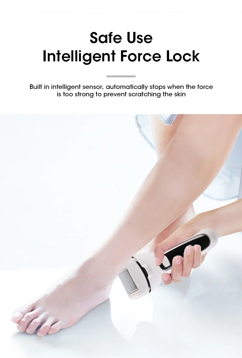 Electric Foot File For Smooth Heels Professional Pedicure Set_voghion.com