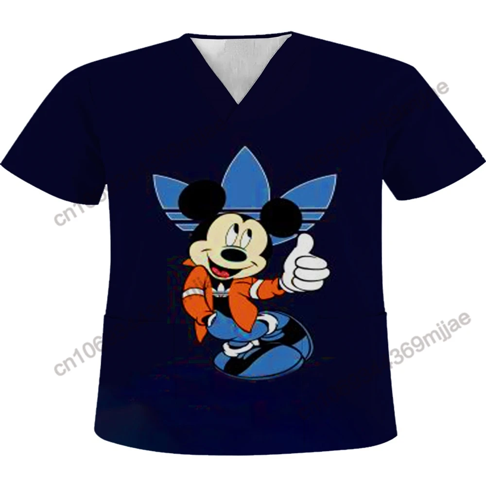 

Disney Women's T-shirts Women Summer 2023 V-neck T-shirt Pocket T-shirts Woman Free Shipping Offer Sexy Tops Tees Clothing