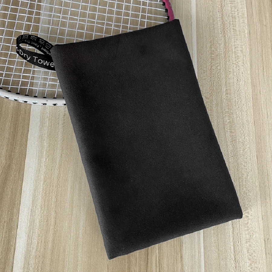 1PC Black Quick Drying Towel Portable Breathable Bath Towel Beach Camping Hiking Swimming Sports Microfier Bath Towel No Pilling 4