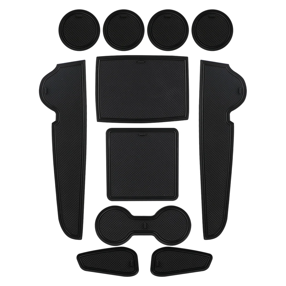 Dust-Proof Car Door Groove Mats with Cup Cushion and Gate Slot Accessories