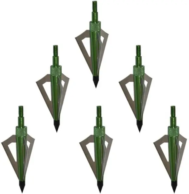 Frecce Balestra 150 Libbre Punte Da Caccia Per Arco - Broadheads 100 Grain, Per Arco Composto E Ricurvo Punte Frecce Broadheads - Foto 11