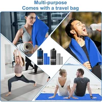 1-pcs Yoga Mat Towel - Microfibre quick-drying towel, non-slip, moisture wicking, suitable for hot yoga, power yoga 2