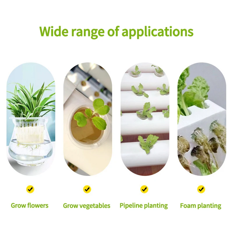 10Pcs Hydroponic Colonization Net Basket Plant Nursery Cup Pot Aeroponic Vegetable Planting Grow Soilless Culture Sponge Tray nursery pots,plant propagation pots,hydroponic plant pots