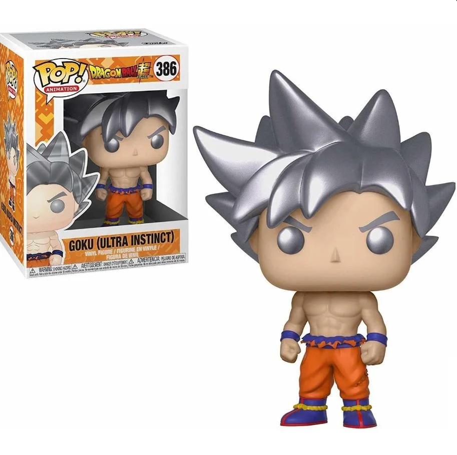 Funko Pop Dragon Ball Goku (Ultra Instinto) A Shiny Silver 386 # Vinyl Action Figure Giocattoli Da Collezione Modello Per Bambini
