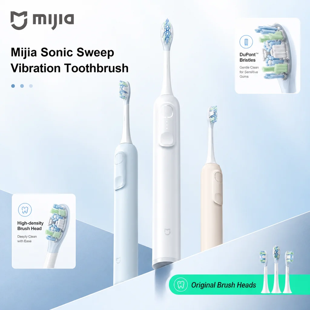 Mijia Sonic Sweeping 전동 칫솔 충격 흡수 스마트 스윕 진동 치아 딥..
