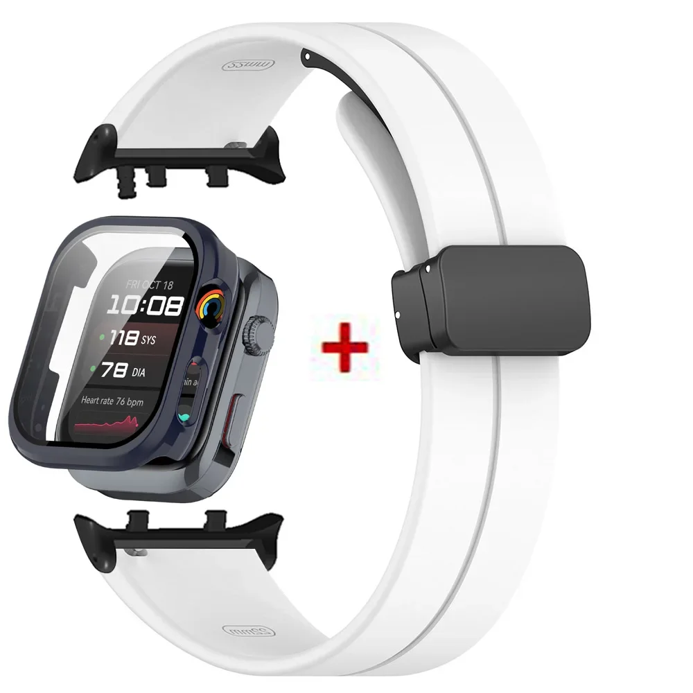 Premium Protective Bumper Case & Magnetic Silicone Strap