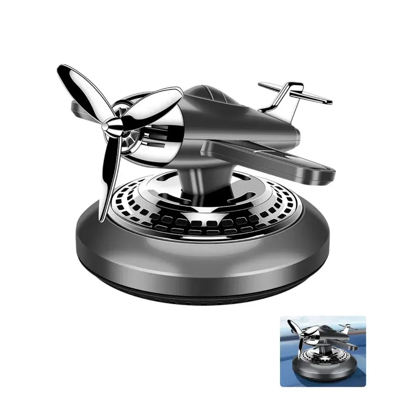 Solar Rotating Car Perfume Diffuser Fighter Car freshensers Car Interior Decoration Accessories