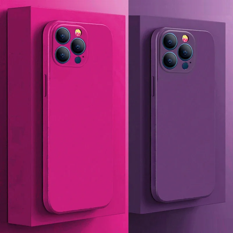 Siliconen Case Voor Iphone 11 12 13 14 15 16 Pro Max Mini Volledige Protector Case Voor Iphone Xs Max xr X 7 8 Plus Cover - AliExpress 202192403