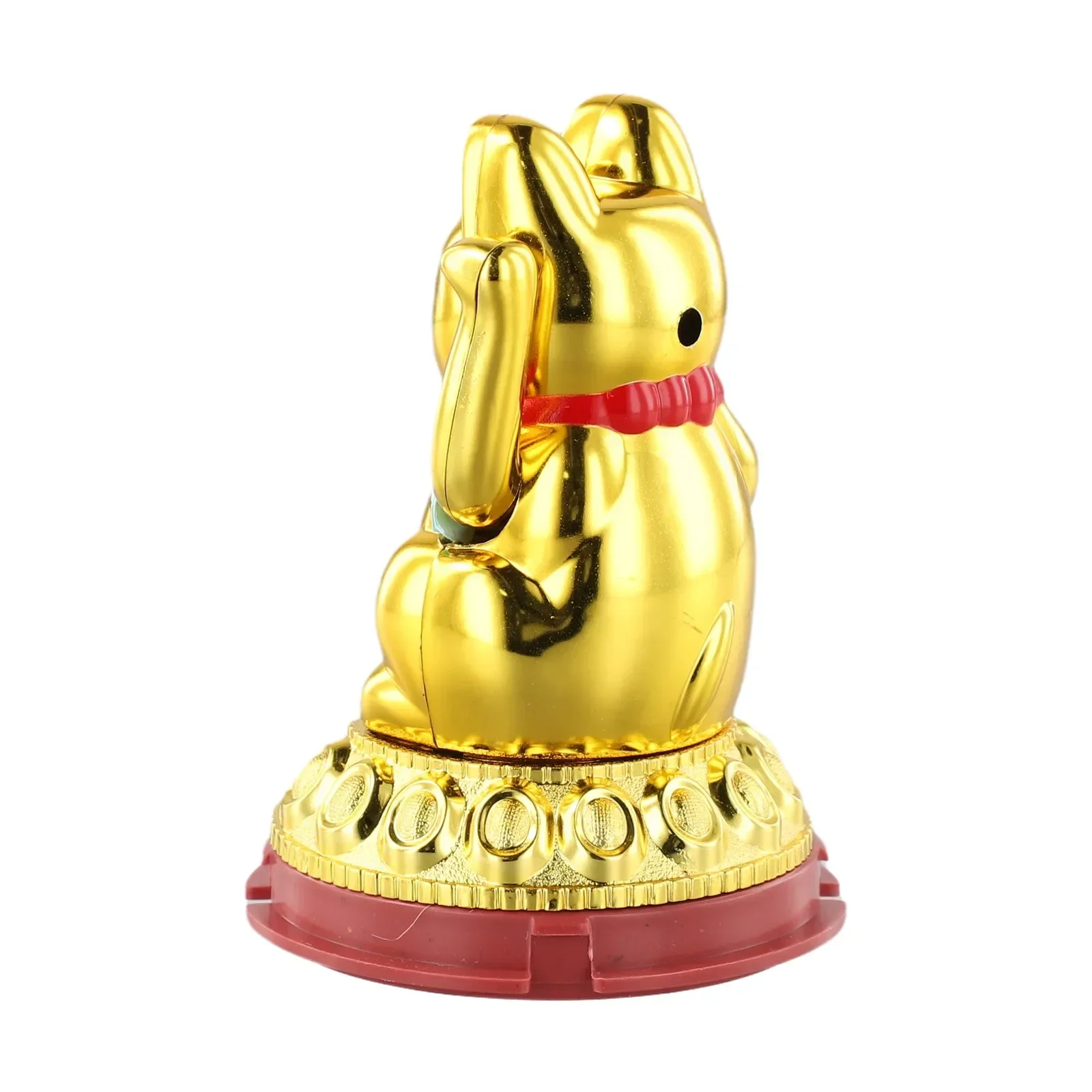 Eco Friendly Solar Waving Lucky Cat Ornament 1pcs Continuous Swinging Motion Enhances The Ambience Of Coffee Shops