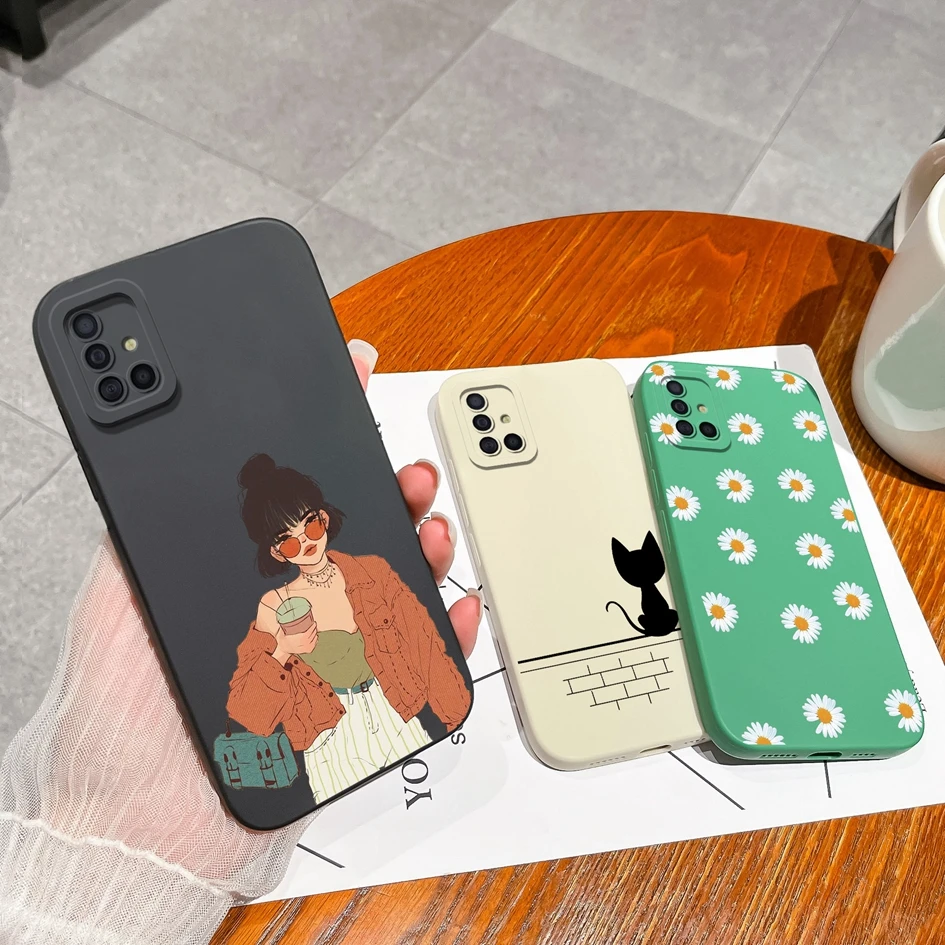 Fashion Love Heart Liquid Silicone Matte Back Cover with Screen Protector