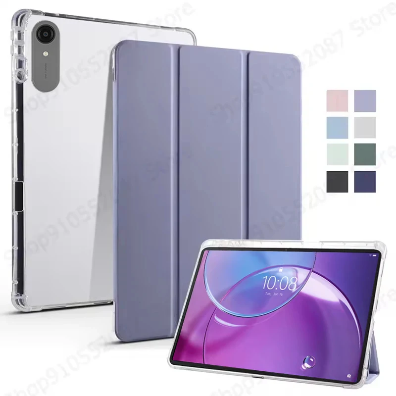 Lenovo Idea Tab Pro Gen 2 13 Trifold Soft Back Stand Case with Pen Holder