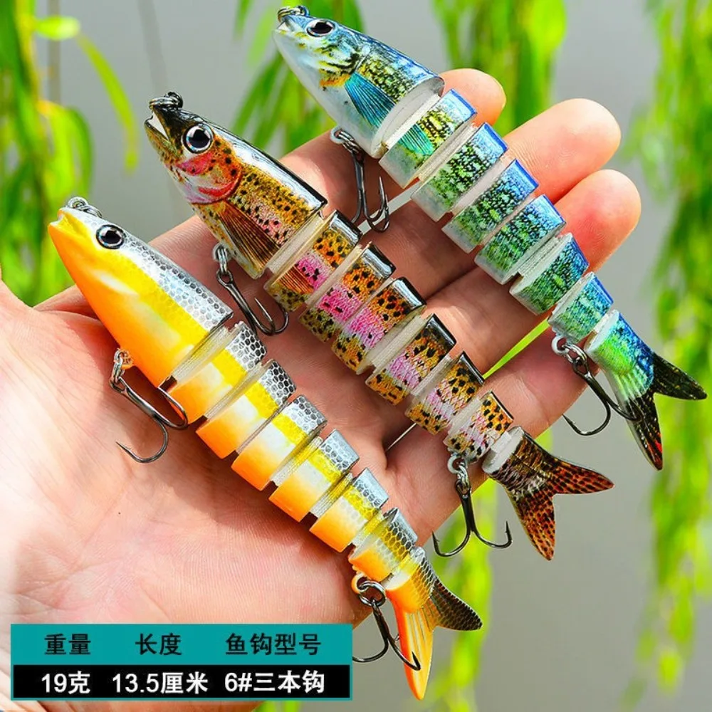 Tilapia Multi Sezione Fishing Lure Hot Artificial Lure 8 Sezione Minnow Bait Carp Fishing Gear Persico Fishing Lure Saltwater