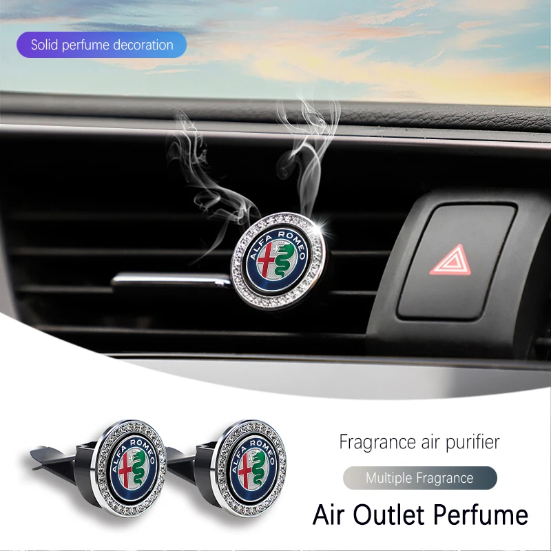 Deodorante per auto Accessori Auto Diffusore di profumo per interni per Alfa Romeo Giulietta Mito 159 Giulia Stelvio 156 147 Tonale
