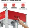 Popcorn Machine, 12 Oz Kettle, 1440 W Countertop Popcorn Maker for 80 Cups per Batch, Theater Style Popper with 3-Switch Red 5