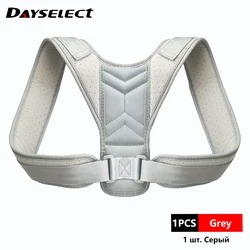 Ergonomic Back and Neck Support Posture Correction Belt - XL (Grey)