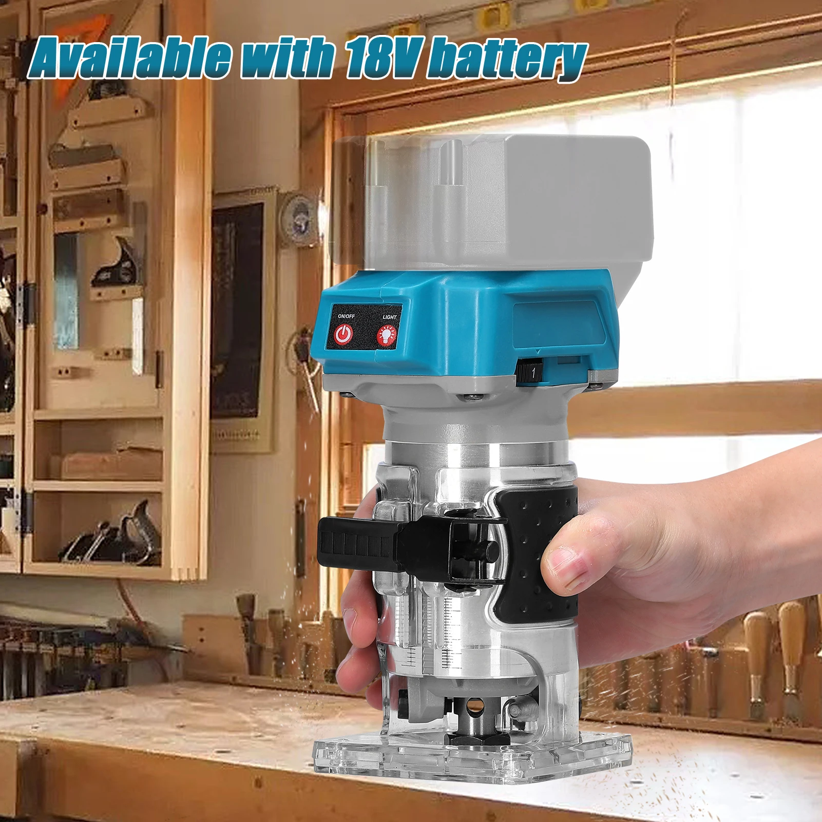 Brushless Electric Trimmer Router For Makita 18V Woodworking Electric Trimming Engraving Machine Wood Router