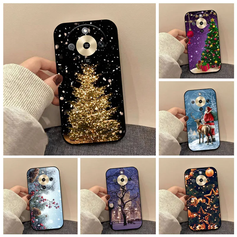 Christmas Painted Soft TPU Silicone Phone Case Cover - Holiday Design