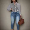 Spring and Autumn European and N Women's Pure Color Jacket Single-breasted Baseball Jacket Jacket 4