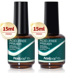 Nailpop HEMA/TPO Free Gel Polish Kit - 2 - Piece Long - Lasting Top and Base Coat Set, 15ml Each (Primer 2Pcs)