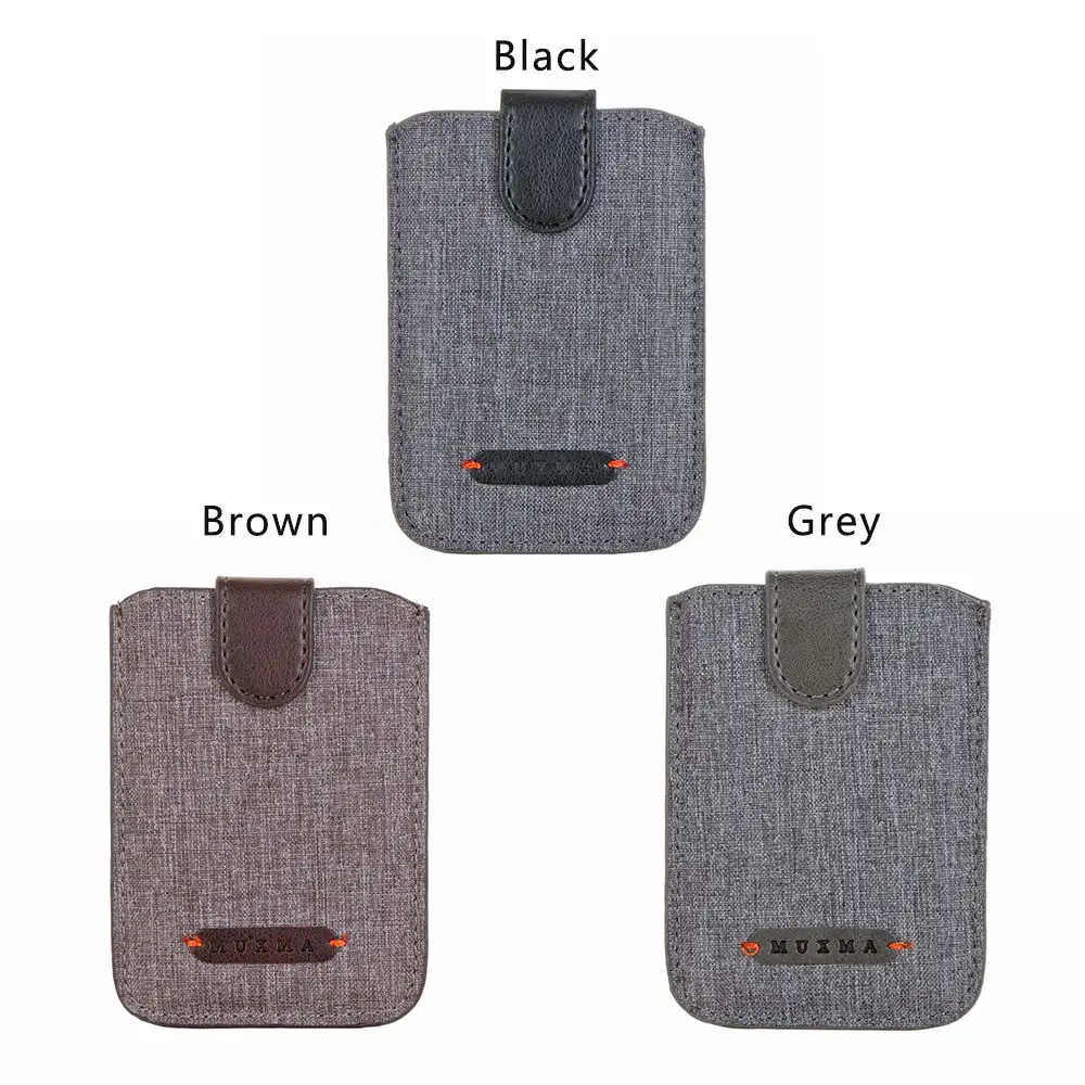 Universal RFID Blocking 5 Pull Credit Card Holder Cell Phone Wallet Case Stick Adhesive