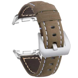 Premium Leather Wristband - No Gaps Design, Elegant Replacement Strap for Galaxy Ultra 47mm (BrS)