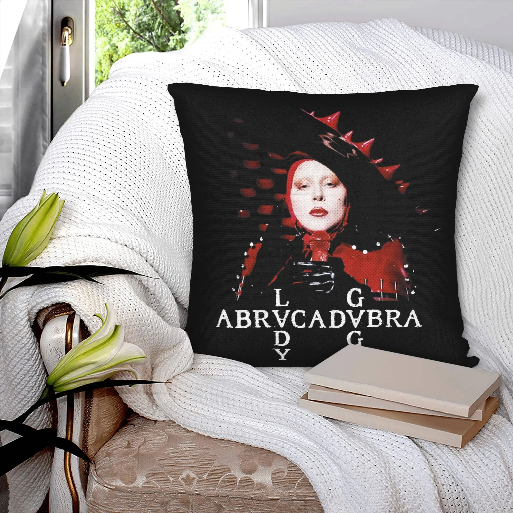 ABRACADABRA 어머니 레이디 가가 베개 커버 폴리에스테르 쿠션 커버 ..