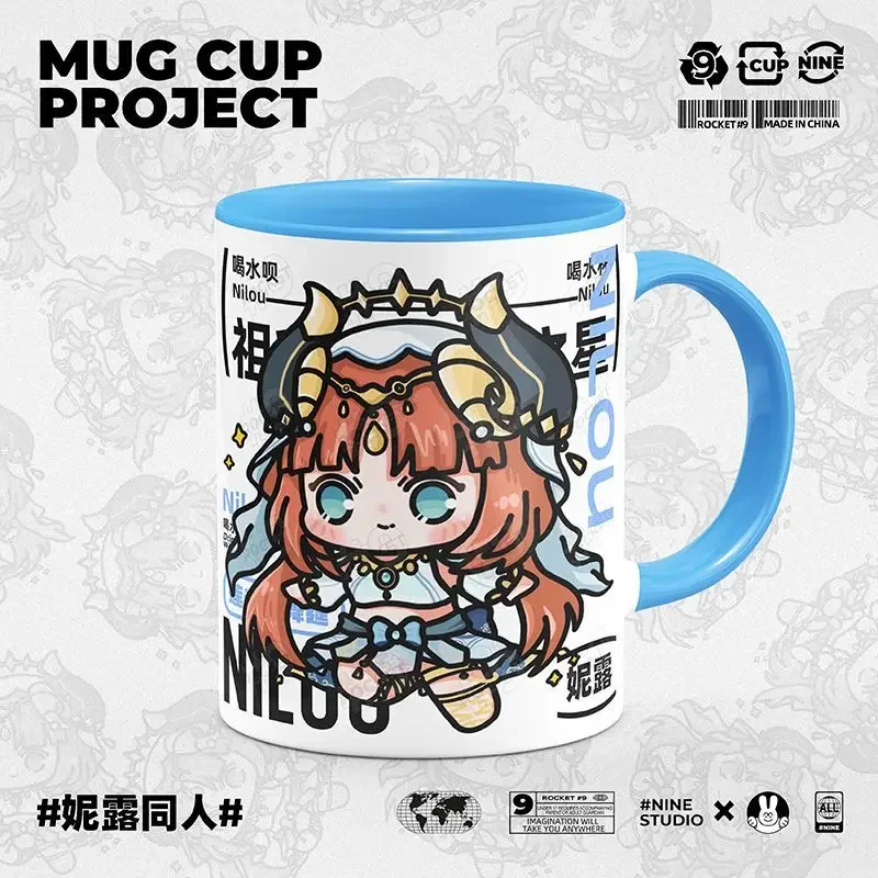 

Anime Game Cosplay Nilou Merch Cup Cute Ceramic Print Coffee Milk Tea Juice Mug Gift Kawaii Zubayr Theater