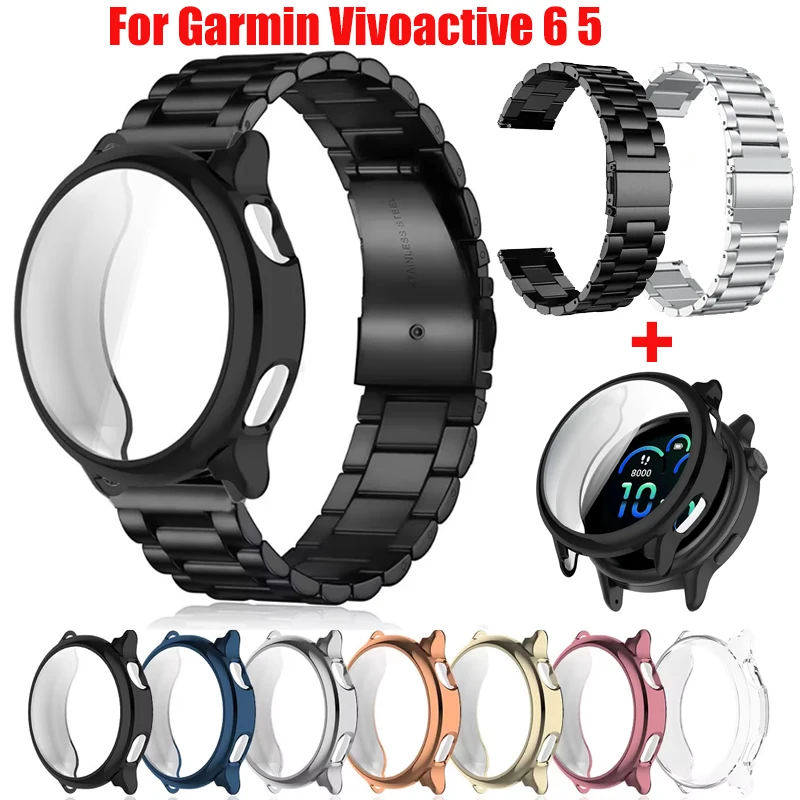 Stainless Steel Strap with Protective Soft TPU Case
