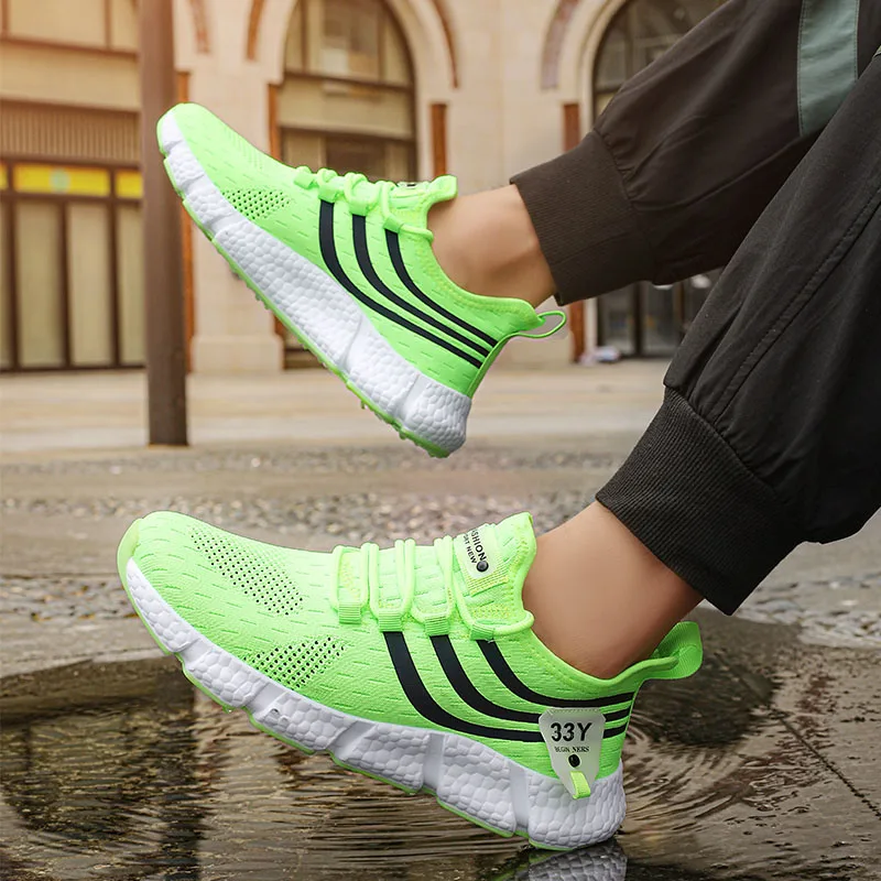 Herren Casual Sportschuhe atmungsaktiv leichte Sneakers Outdoor Mesh schwarze Laufschuhe sportlich Jogging Tenis Wanderschuhe – Detail 13