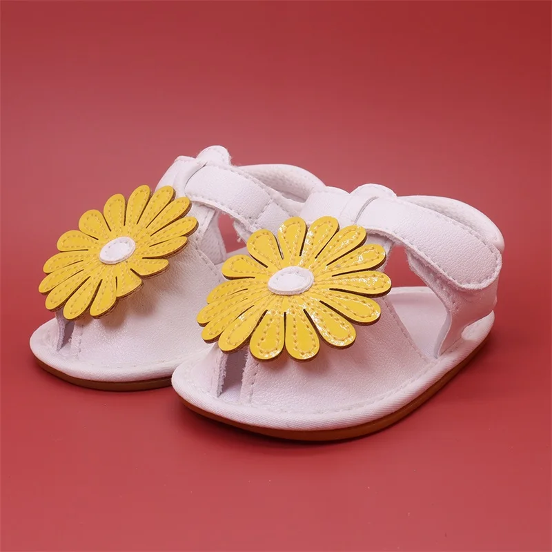 

Newborn Baby Girls Summer Sandals Anti-Slip Rubber Sole Open Toe Beach Slipper Toddler First Walker Outdoor Shoes