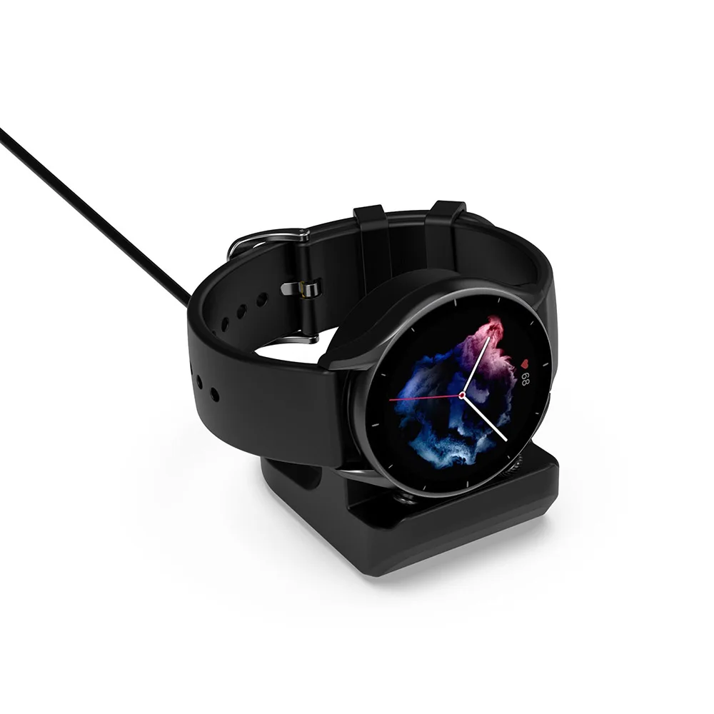 Suporte de Silicone com Carregador para Amazfit Gtr Mini Bip Gtr 2e Gts2 Gts 2e Gts2 Gts4 Mini Pop Pro Bip u T-rex Pro - Image 3