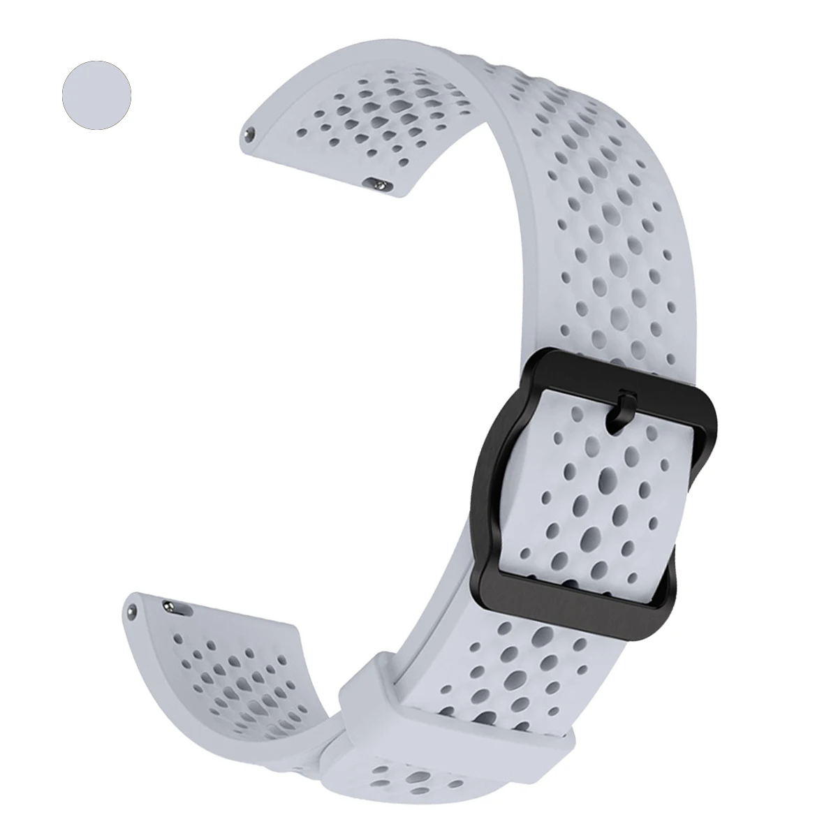Breathable Silicone 22mm Watch Band Bracelet Wriststrap